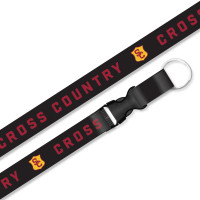 USC Trojans Black SC Interlock Cross Country Lanyard